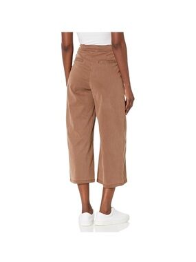 Splendid Women’s Margaret Cropped Wide-Leg Pants in Brown EUC L